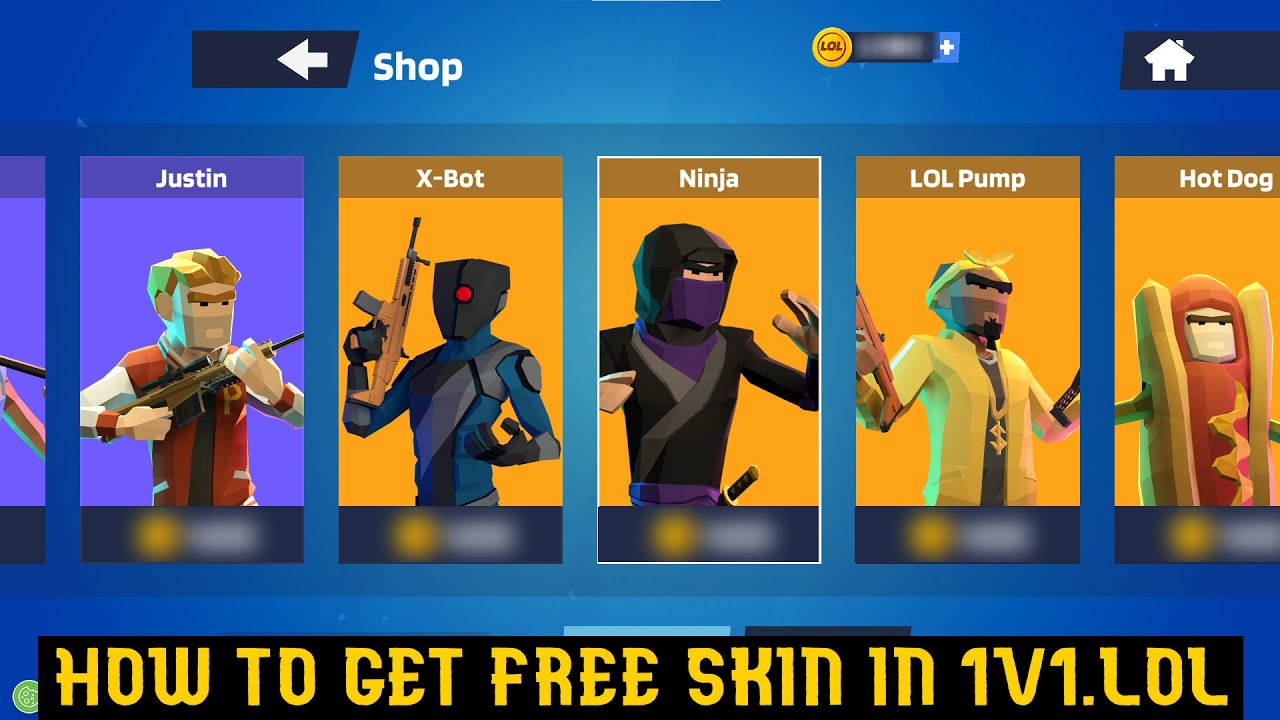 How to Get Free Skins in 1v1.LOL 2024