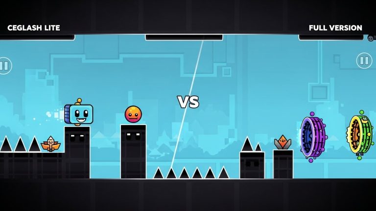 Geometry Dash Lite vs Full Version comparison 2025