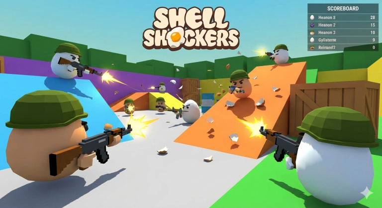Shell Shockers: A Fast-Paced Online Multiplayer Shooter Game