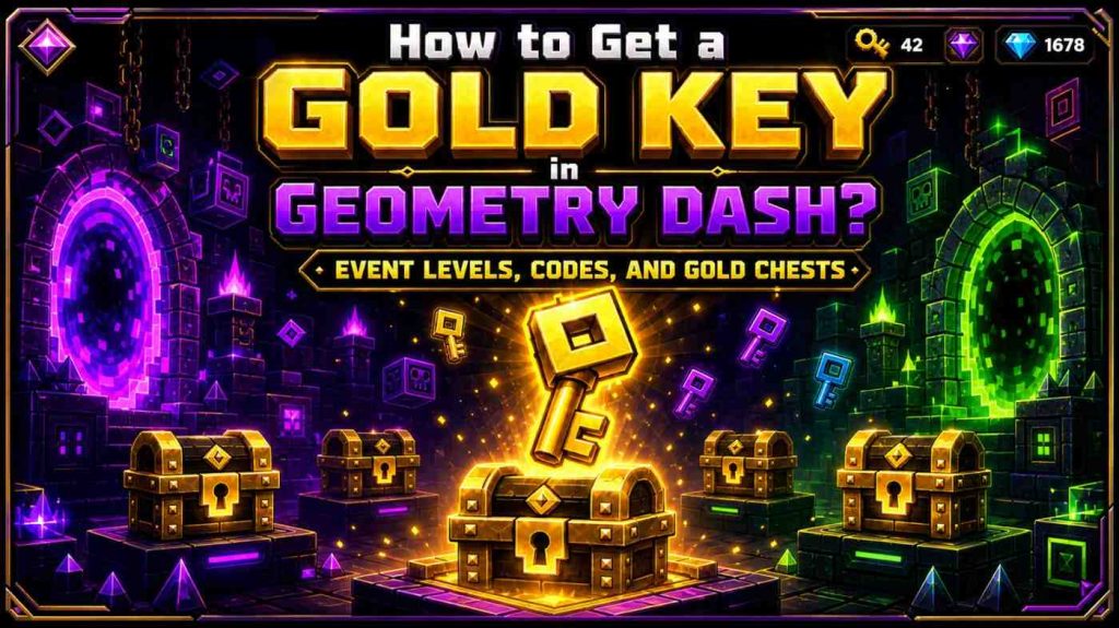 How to Get a Gold Key in Geometry Dash? Event Levels, Codes, and Gold Chests